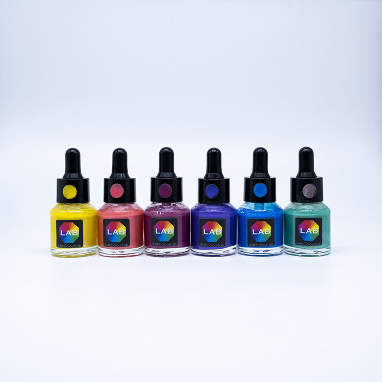 Acrylic Ink Set - Vibrant Series  6 colours x 15ml 丙烯墨水套裝 - 繽紛系列, 6色 x 15ml (#2203 Series)