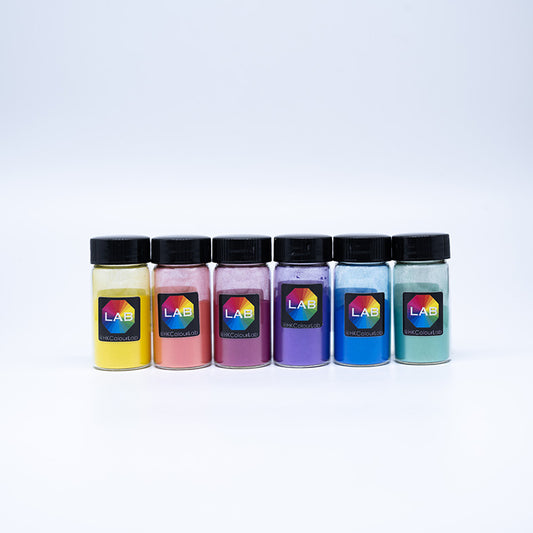 Artist Pigment Set - Vibrant Series, 6 colours x 6 g 藝術級色粉套裝 - 繽紛系列, 6色 x 6 g (#2203 Series)